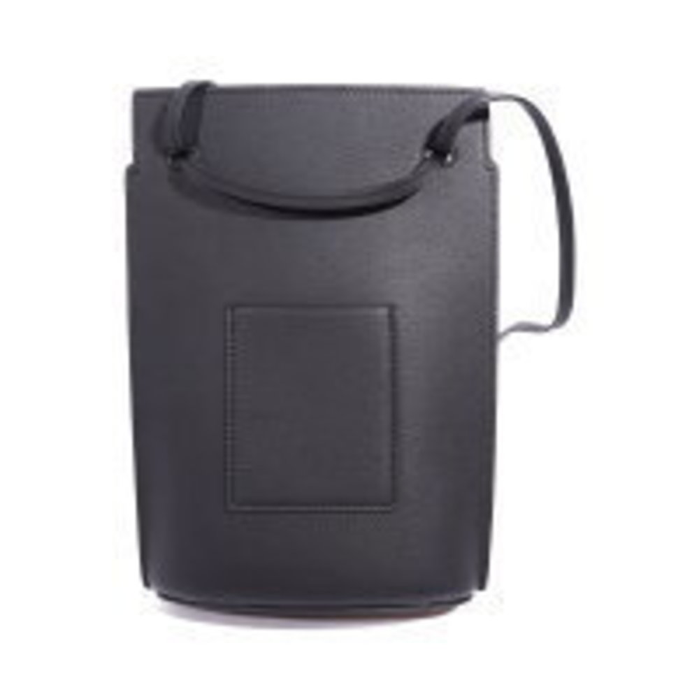 LOEWE Dice Pocket Shoulder Bag Black Leather Mini - Picture 2 of 8